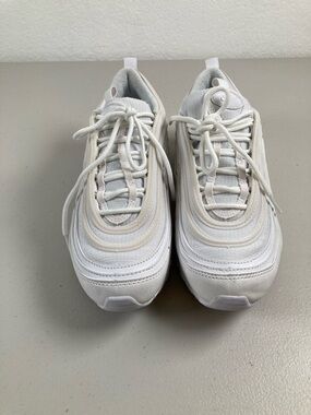 Nike Air Max 97 White Kids Athletic Sneakers Size 7Y Women Size 8.5